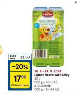 Tesco Liptov hravé korbáčiky nabídka