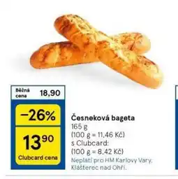 Tesco Česneková bageta nabídka