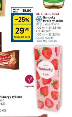 Tesco Nanooky mražený krém nabídka