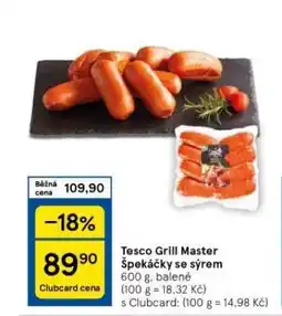 Tesco Špekáčky se sýrem nabídka