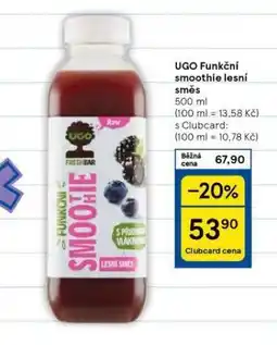 Tesco Ugo funkční smoothie nabídka