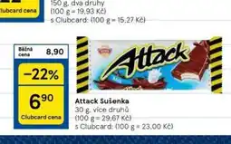 Tesco Attack sušenka nabídka