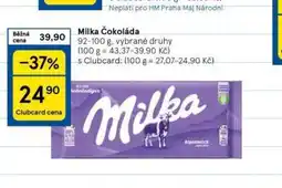 Tesco Milka čokoláda nabídka