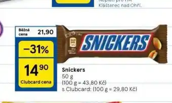 Tesco Snickers nabídka