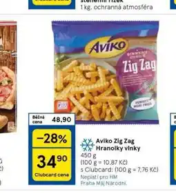 Tesco Aviko zig zag hranolky vlnky nabídka