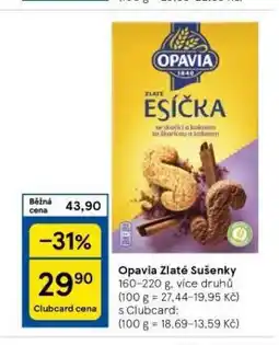 Tesco Opavia zlaté sušenky nabídka