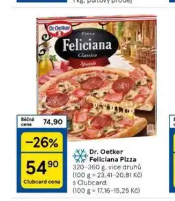 Tesco Dr. oetker feliciana pizza nabídka