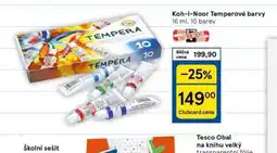 Tesco Koh-i-noor temperové barvy nabídka