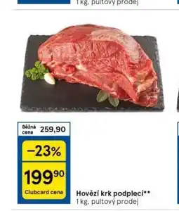 Tesco Hovězí krk podplecí nabídka