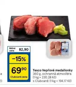 Tesco Vepřové medailonky nabídka