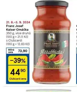 Tesco Franz josef kaiser omáčka nabídka