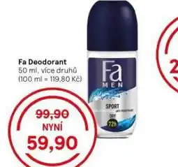 Tesco Fa deodorant nabídka