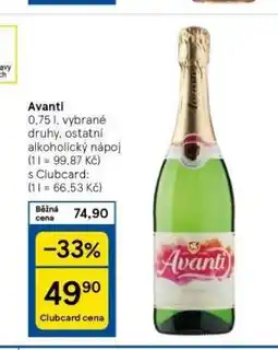 Tesco Avanti nabídka