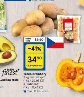 Tesco Brambory nabídka