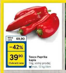 Tesco Paprika kapie nabídka