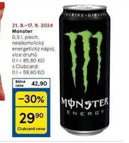 Tesco Monster energy drink nabídka
