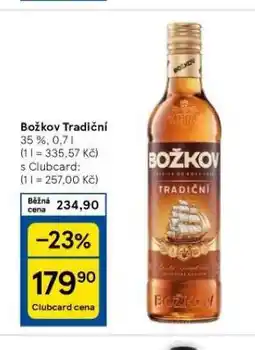 Tesco Božkov tradiční nabídka