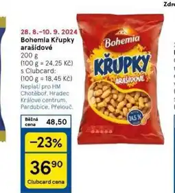 Tesco Bohemia křupky arašídové nabídka