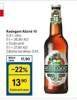 Tesco Pivo radegast nabídka