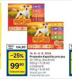 Tesco Propesko kapsičky pro psy nabídka