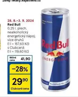 Tesco Red bull nabídka