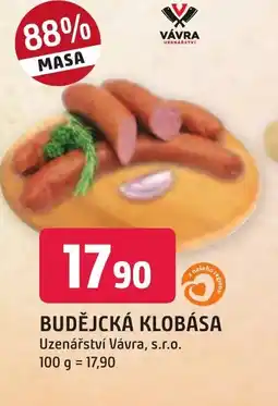 Trefa Budějcká Klobása nabídka