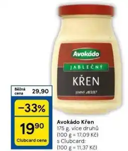 Tesco Avokádo křen nabídka