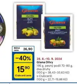Tesco Giana olivy nabídka