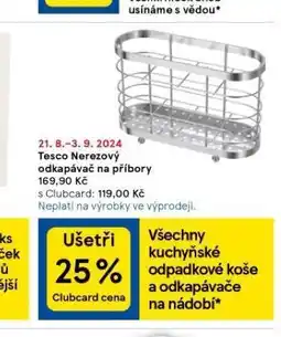 Tesco Nerezový odkapávač na nádobí nabídka