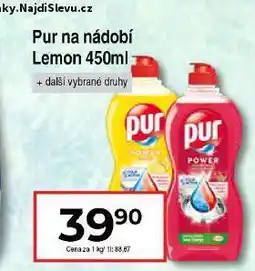 Hruška Pur na nádobí nabídka