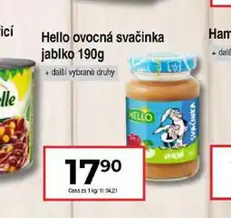 Hruška Hello ovocná svačinka nabídka