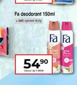 Hruška Fa deodorant nabídka