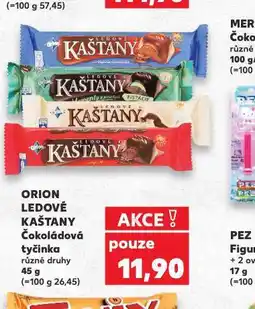 Kaufland Orion ledové kaštany čokoládová tyčinka nabídka