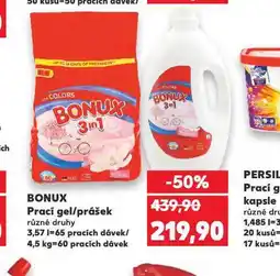 Kaufland Bonux prací gel / prášek nabídka