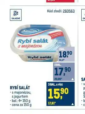 Makro Rybí salát nabídka