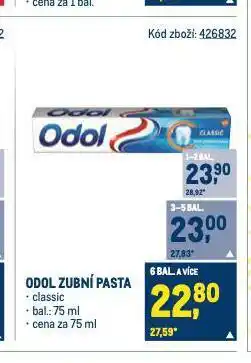 Makro Odol zubní pasta nabídka