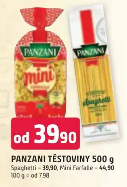 Trefa PANZANI Těstoviny nabídka