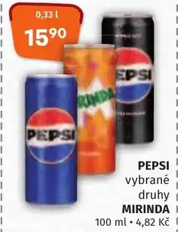 Trefa PEPSI ,MIRINDA nabídka