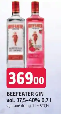 BEEFEATER Gin vol. 37,5-40%