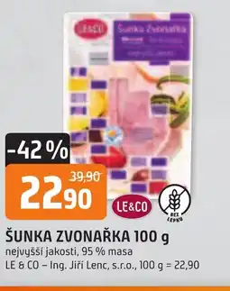 Trefa Šunka Zvonařka nabídka