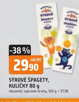 Trefa Sýrové Špagety, Kuličky nabídka