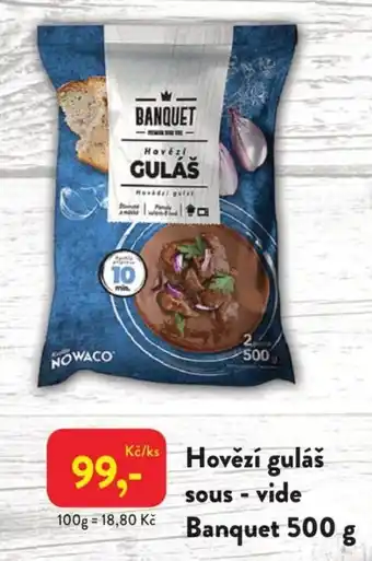 MP Krásno Hovězí guláš sous-vide Banquet nabídka