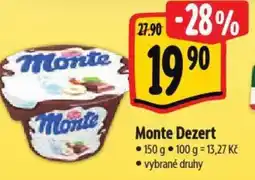 Albert Monte Dezert nabídka