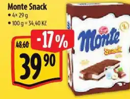 Albert Monte Snack nabídka