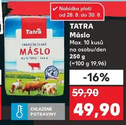 Kaufland TATRA Máslo nabídka