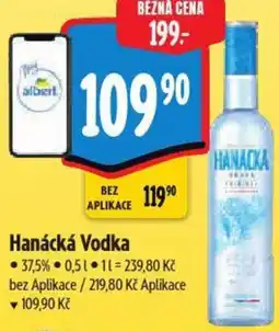 Albert HANACKA Vodka nabídka