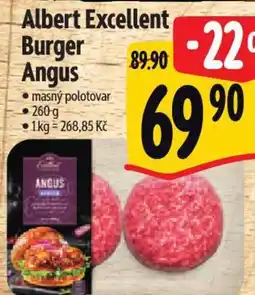 Albert Albert Excellent Burger ANGUS nabídka