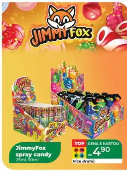 Tamda Foods Jimmy Fox Spray candy nabídka