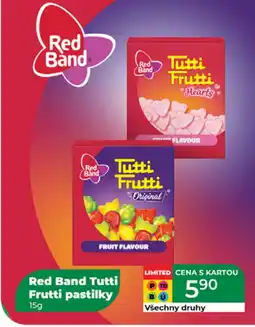 Tamda Foods Red Band Tutti Frutti pastilky nabídka