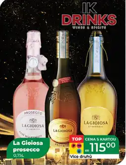 Tamda Foods LA GIOIOSA Prosecco nabídka